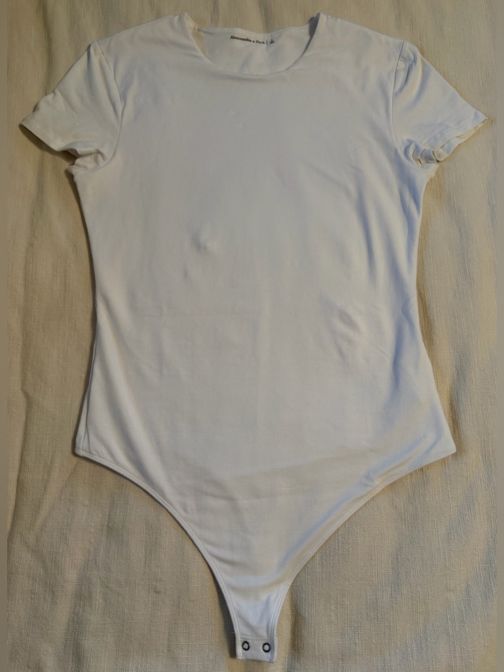 Abercrombie & Fitch White Women’s One-Piece Bodysuit